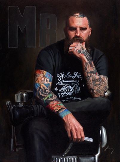 Matt of MR. by Vincent Kamp - Original Painting on Box Canvas